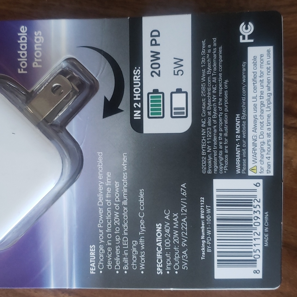 ByTech Type C PD 3.0 home charger - Picture 3 of 5